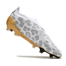 Chuteira Campo Adidas Predator 30 Elite Sem Cadarço FG Cinza e Dourada + MEIA DE BRINDE 🎁