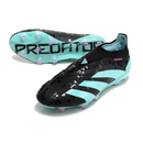 Chuteira Campo Adidas Predator 30 Elite Sem Cadarço FG Preta e Azul Claro + MEIA DE BRINDE 🎁
