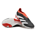 Chaussures de football Adidas Predator 30 Elite Slip-on FG Noir, Blanc et Rouge + CHAUSSETTES CADEAUX 🎁