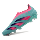 Chuteira Campo Adidas Predator 30 Elite Sem Cadarço FG Azul e Rosa + MEIA DE BRINDE 🎁