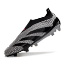 Chuteira Campo Adidas Predator 30 Elite Sem Cadarço FG Cinza e Preta + MEIA DE BRINDE 🎁