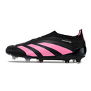 Chuteira Campo Adidas Predator 30 Elite Sem Cadarço FG Preta e Rosa + MEIA DE BRINDE 🎁