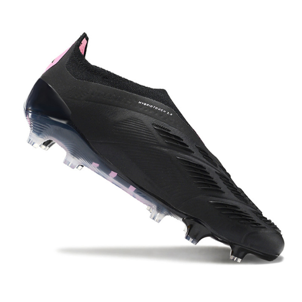Chuteira Campo Adidas Predator 30 Elite Sem Cadarço FG Preta e Rosa + MEIA DE BRINDE 🎁