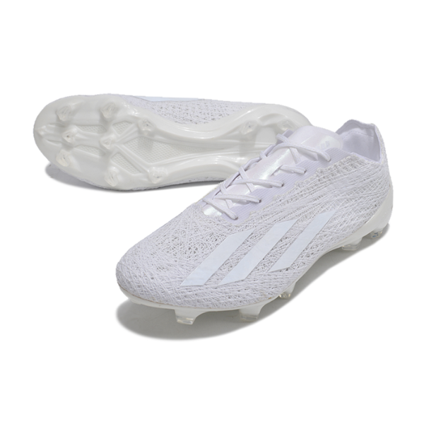 Chuteira Campo Adidas X Crazyfast+ Strung FG Branca + MEIA DE BRINDE 🎁