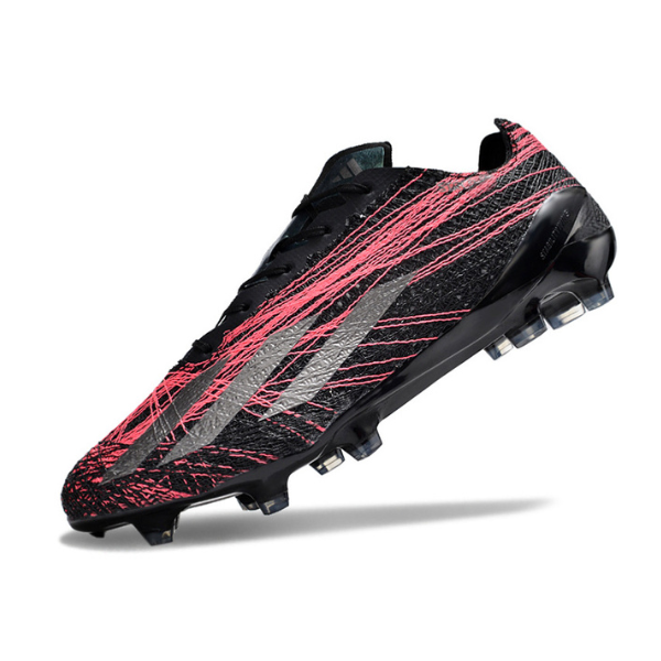 Chuteira Campo Adidas X Crazyfast+ Strung FG Preta e Rosa + MEIA DE BRINDE 🎁