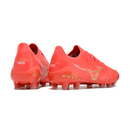 Chuteira Campo Mizuno Morelia Neo III Elite FG Vermelha e Amarela + MEIA DE BRINDE 🎁