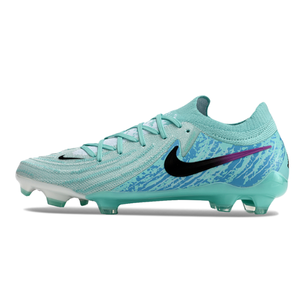 Chuteira Campo Nike Phantom GX2 Elite FG Azul Claro e Preta + MEIA DE BRINDE 🎁