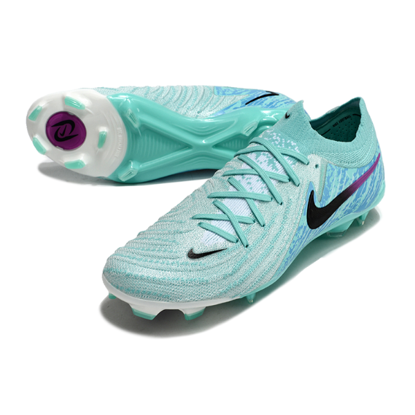 Chuteira Campo Nike Phantom GX2 Elite FG Azul Claro e Preta + MEIA DE BRINDE 🎁
