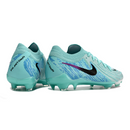 Chuteira Campo Nike Phantom GX2 Elite FG Azul Claro e Preta + MEIA DE BRINDE 🎁