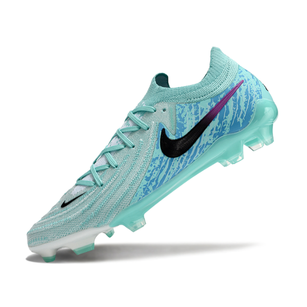 Chuteira Campo Nike Phantom GX2 Elite FG Azul Claro e Preta + MEIA DE BRINDE 🎁