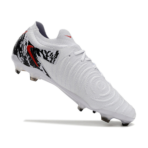 Chuteira Campo Nike Phantom GX2 Elite FG Branca, Preta e Vermelha + MEIA DE BRINDE 🎁