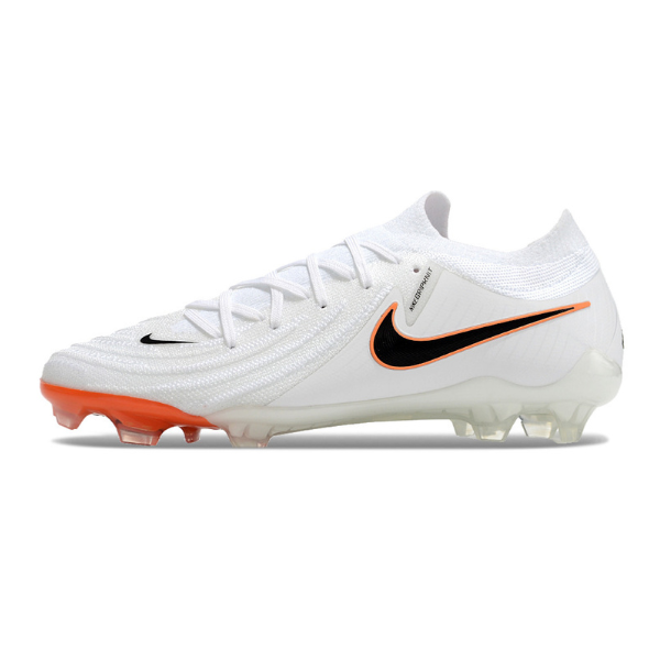 Chuteira Campo Nike Phantom GX2 Elite FG Branca e Laranja + MEIA DE BRINDE 🎁
