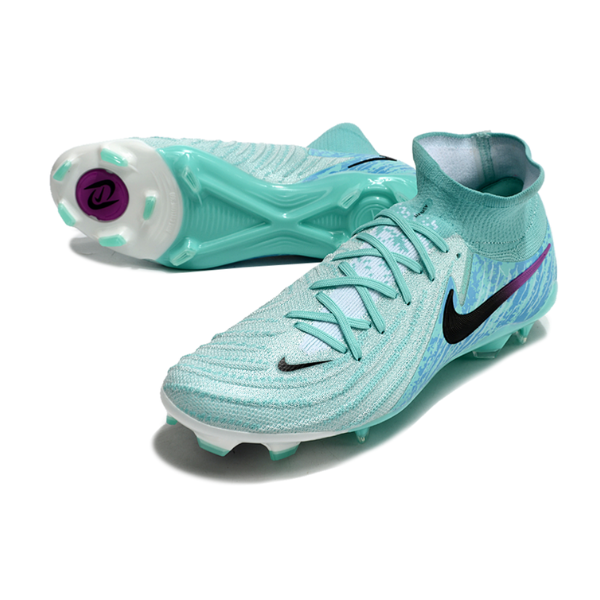 Chuteira Campo Nike Phantom Luna 2 Elite FG Azul Claro e Preta + MEIA DE BRINDE 🎁