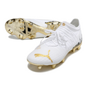 Chuteira Campo Puma Future Z1.3 Branca e Dourada + MEIA DE BRINDE 🎁