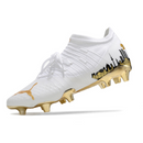 Chuteira Campo Puma Future Z1.3 Branca e Dourada + MEIA DE BRINDE 🎁