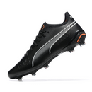 Chuteira Campo Puma King Ultimate FG Preta e Laranja + MEIA DE BRINDE 🎁
