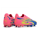 Chuteira Campo Puma Ultra Ultimate FG Rosa e Amarela + MEIA DE BRINDE 🎁