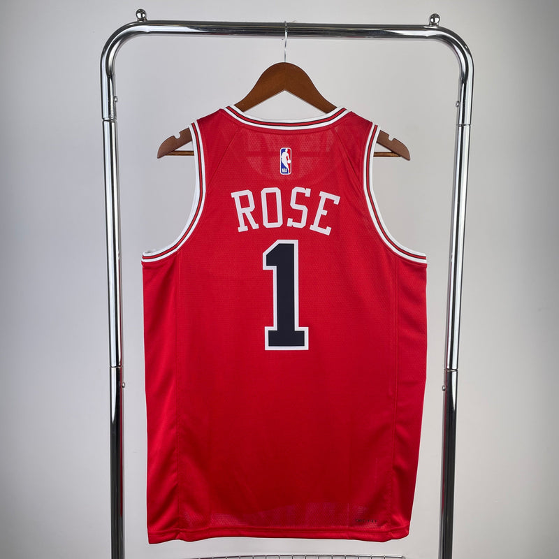 Regata Chicago Bulls Icon Edition Derrick Rose Vermelha