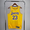 Regata Los Angeles Lakers Icon Edition Lebron James Amarela