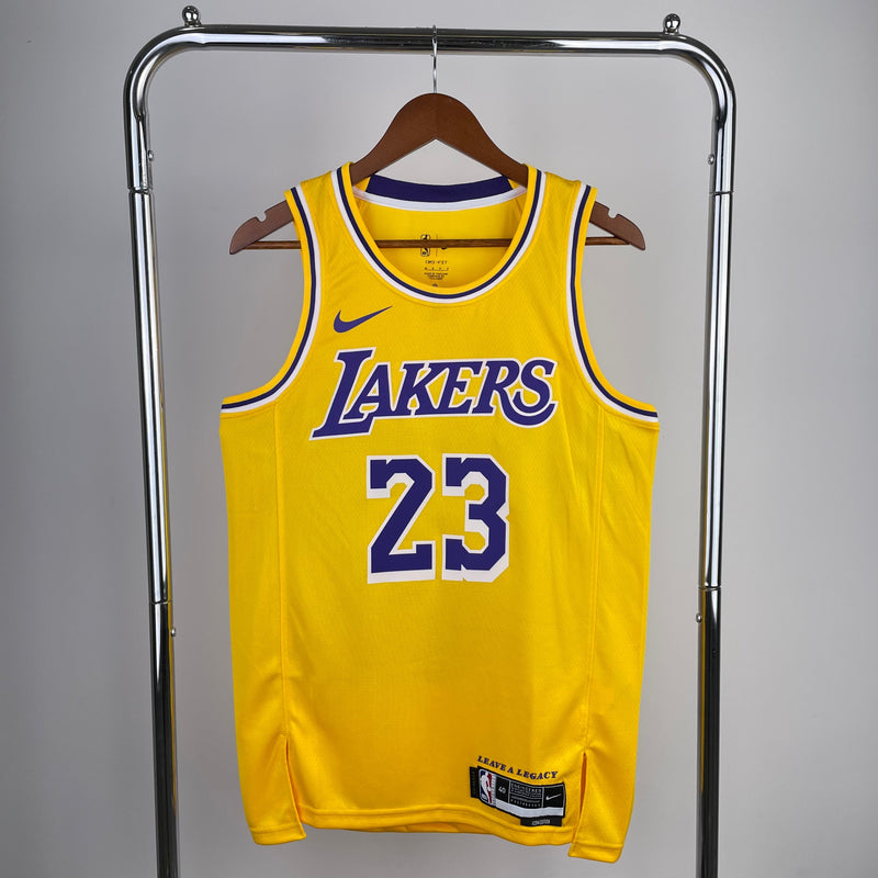 Regata Los Angeles Lakers Icon Edition Lebron James Amarela