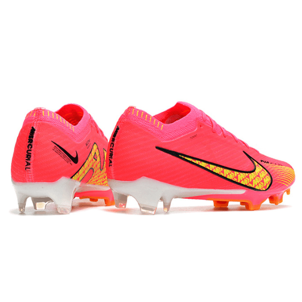 Chuteira Campo Nike Zoom Mercurial Vapor 15 Elite FG Rosa e Amarela + MEIA DE BRINDE 🎁