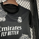 Kit Infantil Real Madrid Y3 Rose Edição Especial Preta 2024/2025