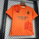 Kit Infantil Real Madrid Y3 Rose Edição Especial Laranja 2024/2025