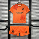 Kit Infantil Real Madrid Y3 Rose Edição Especial Laranja 2024/2025