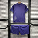 Kit Infantil Real Madrid Y3 Rose Edição Especial Roxo 2024/2025