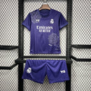 Kit Infantil Real Madrid Y3 Rose Edição Especial Roxo 2024/2025