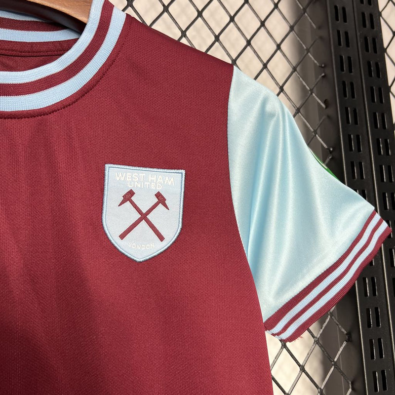 West Ham United Home 2024/2025 Children's Kit 