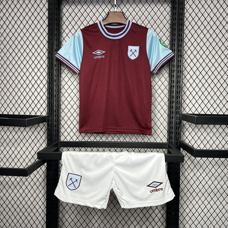 West Ham United Home 2024/2025 Children's Kit 