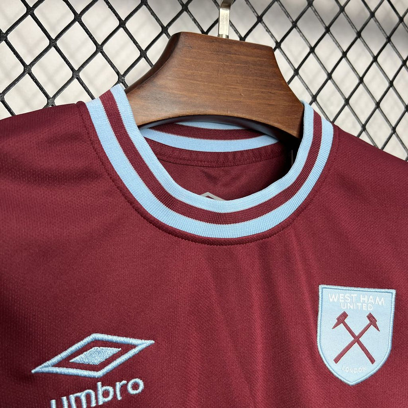 West Ham United Home 2024/2025 Children's Kit 