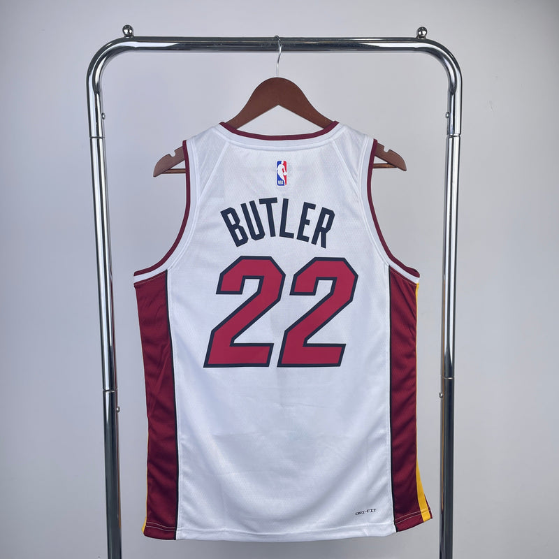 Regata Miami Heat 23/24 Association Edition Jimmy Butler Branca