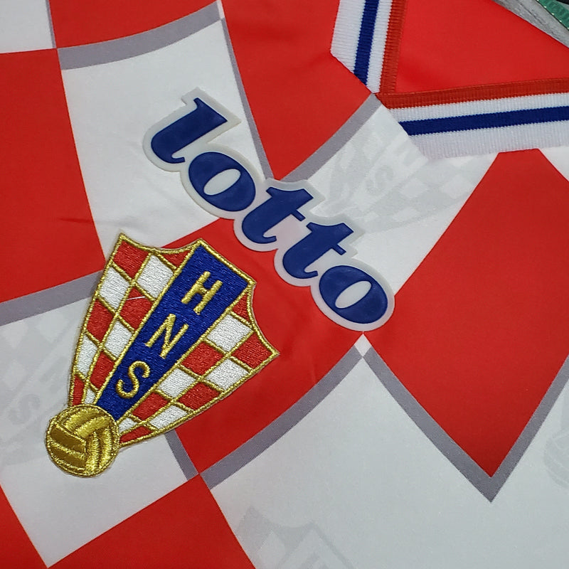 Camisola Croácia 1998 Home - Retrô