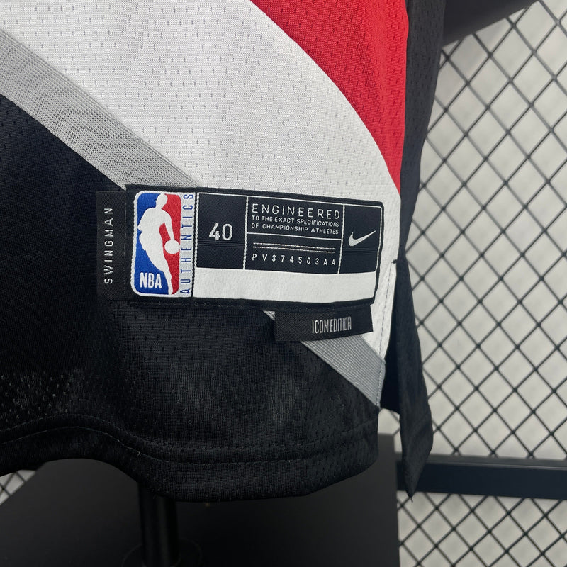 Regata Portland Trail Blazers 23/24 Icon Edition Scoot Henderson Preta