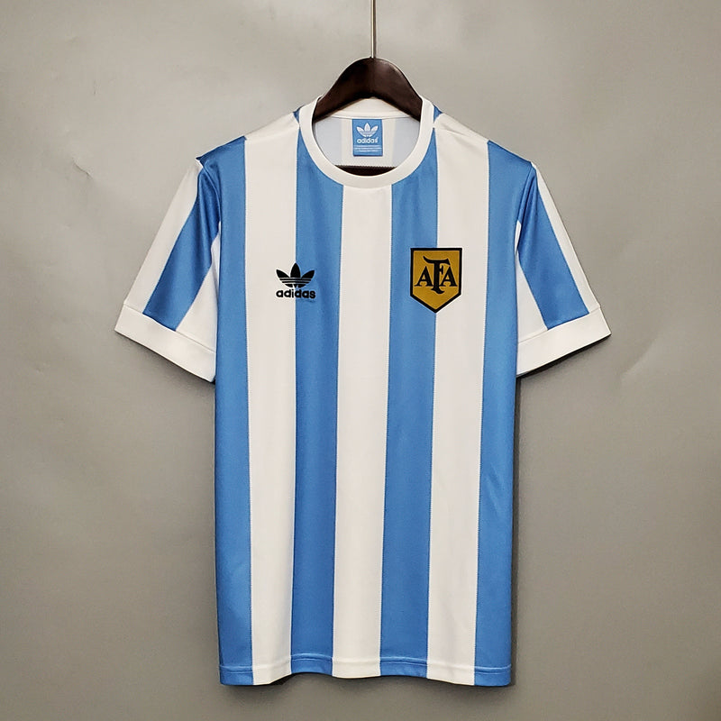 Camisola Argentina Home 1978 - Retrô