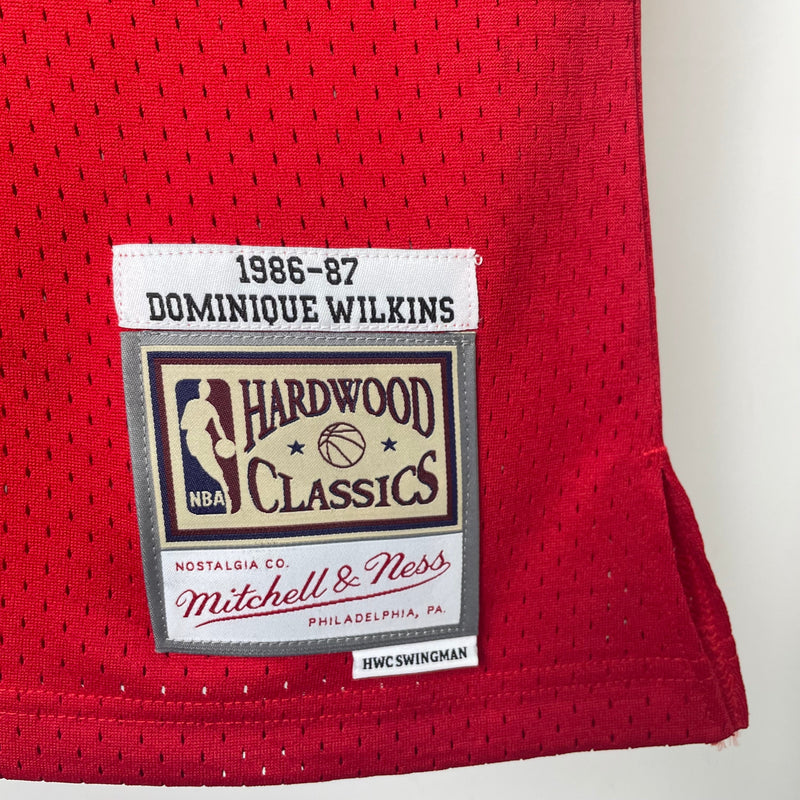 Regata NBA Atlanta Hawks Retrô Mitchell & Ness 1985/1986 Dominique Wilkins