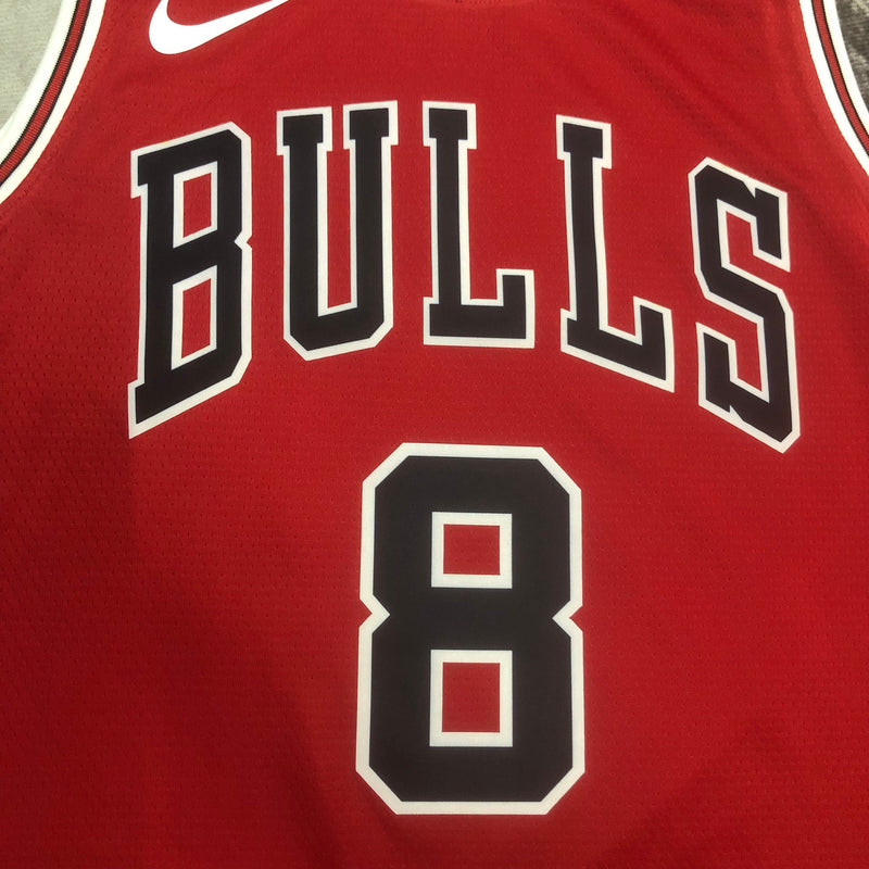 Regata Chicago Bulls 23/24 Icon Edition Zach LaVine Vermelha