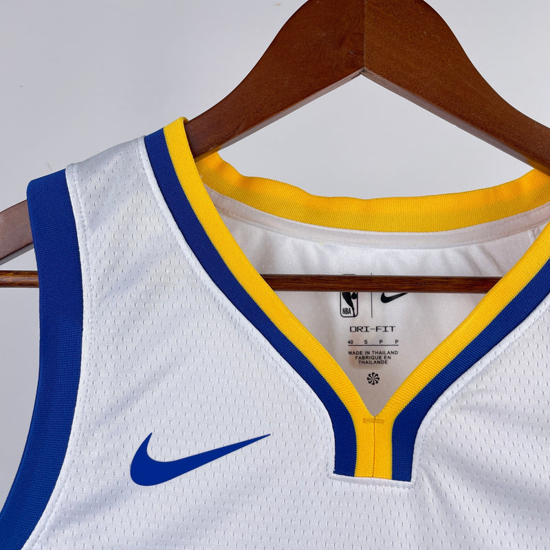 Regata Golden State Warriors 23/24 Association Edition Stephen Curry Branca
