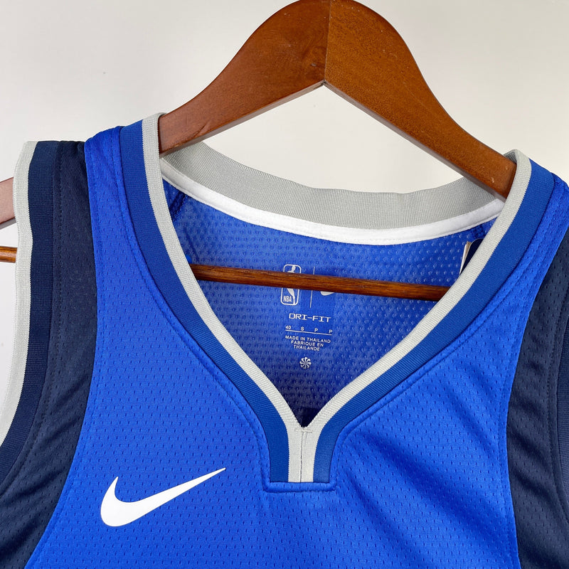 Regata Dallas Mavericks 23/24 Icon Edition Kyrie Irving Azul